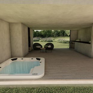 Imperata 3D design_jacuzzi_poolhouse_beton